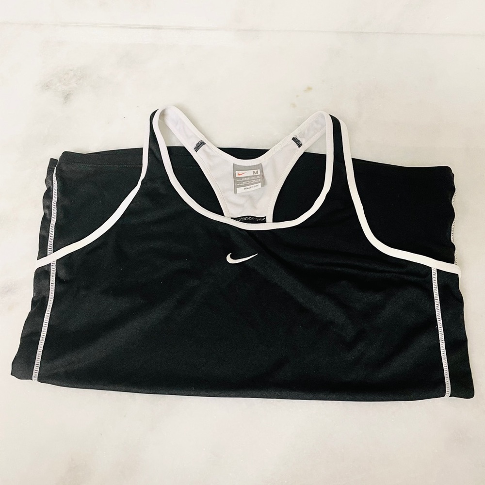 Nike running tank. Size medium. Black and white.